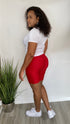 Right Place | biker shorts (red)